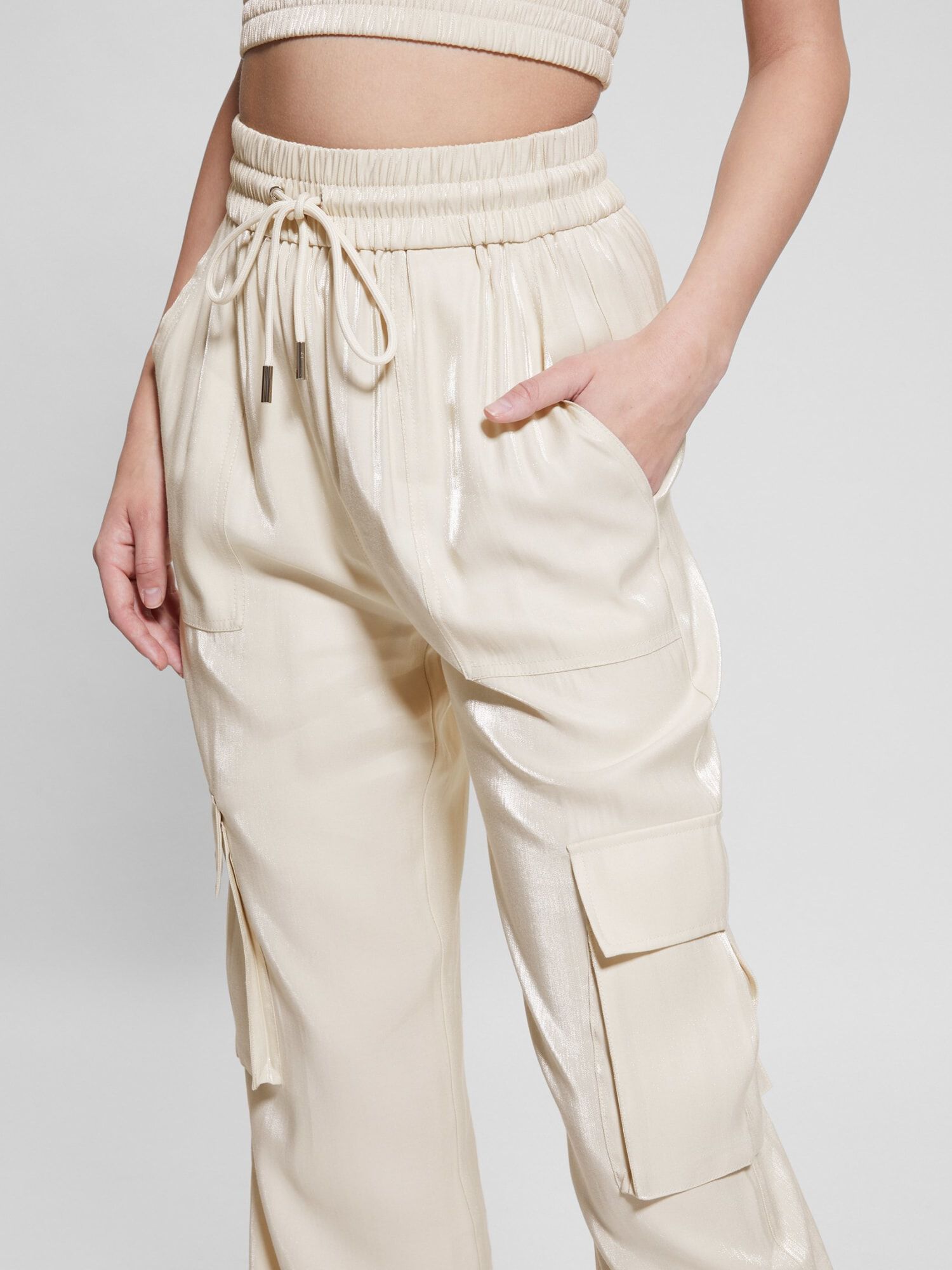 Guess cargo pants womens hotsell
