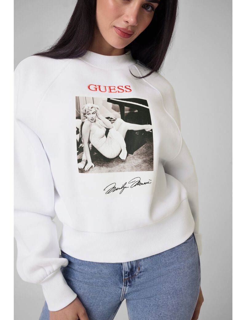 guess marylin printed sweatshirt