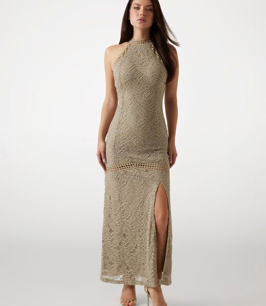 Bodycon lace maxi dress