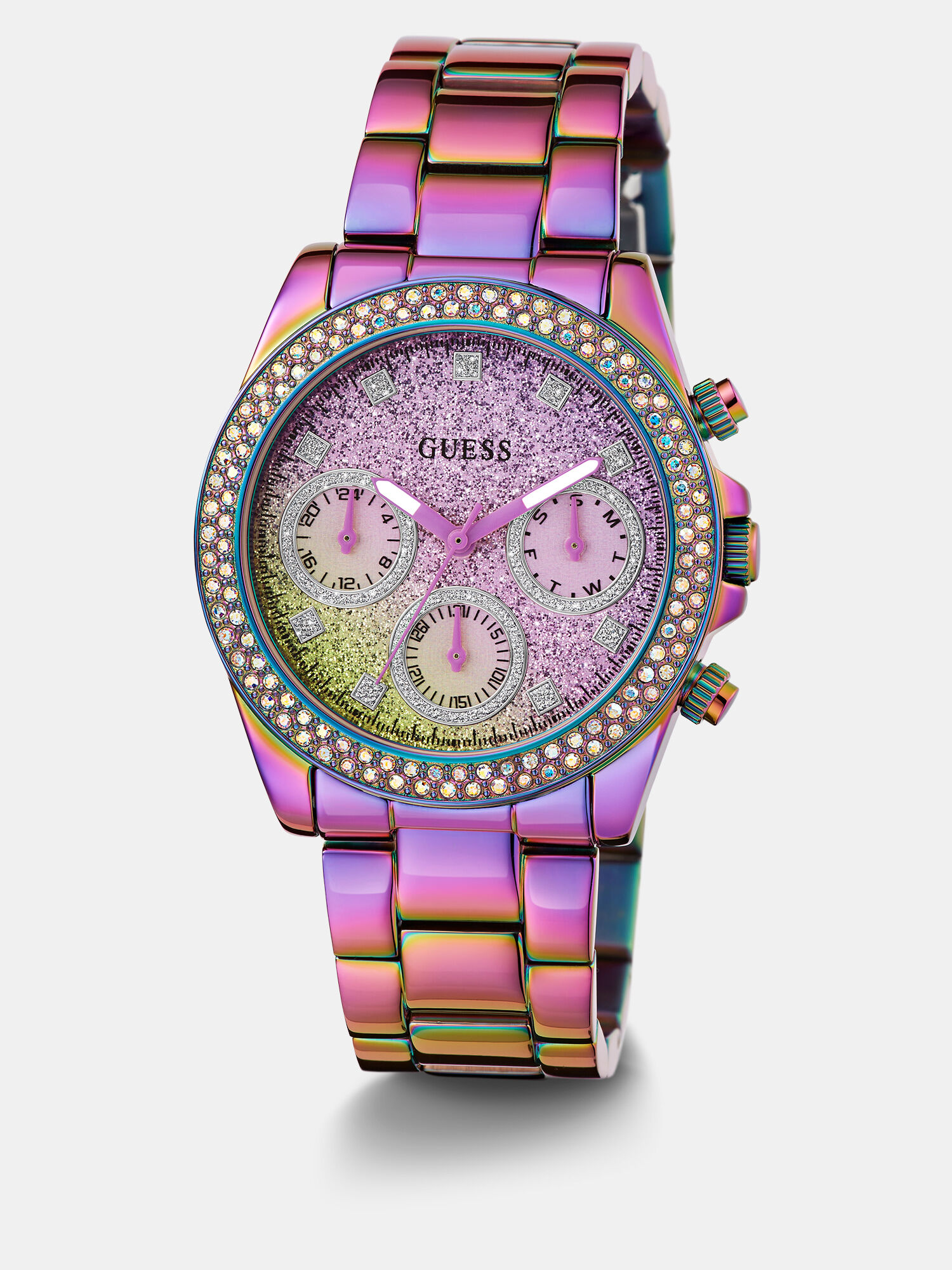 Multi function crystal watch