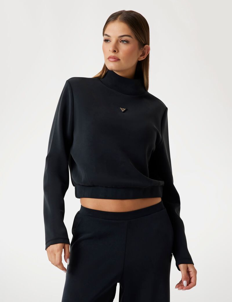 High neck sweatshirt