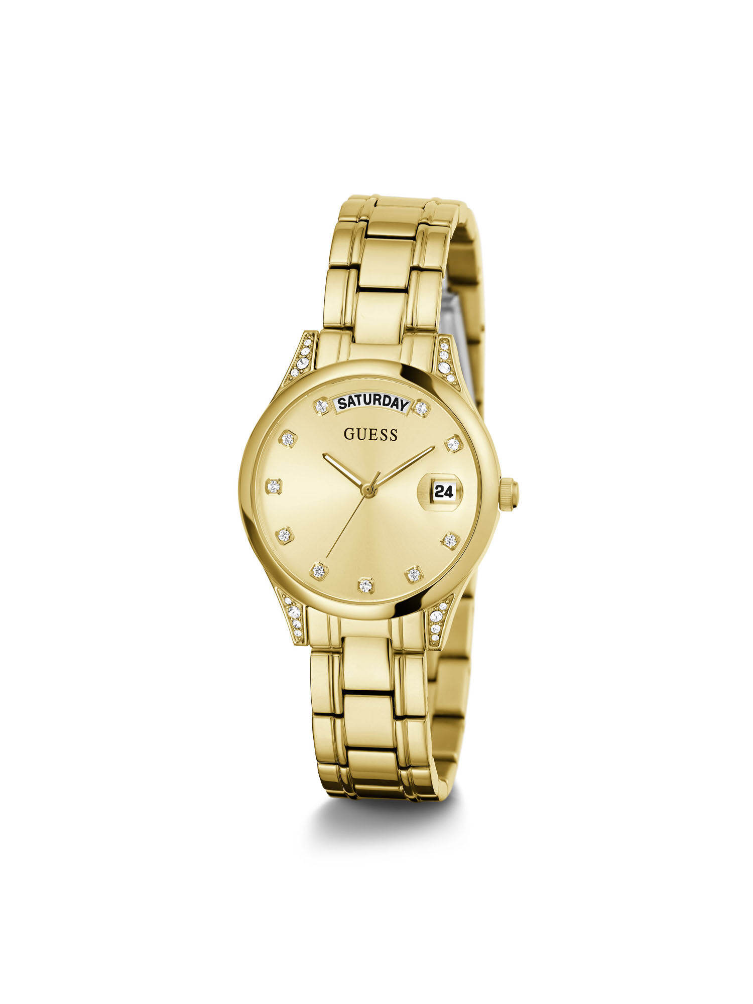 Guess gold plated watch discount
