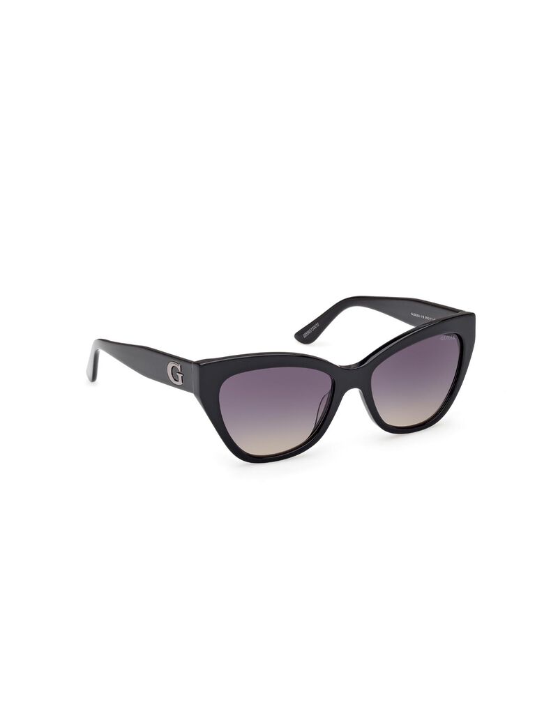 Square black gradient smoke sunglasses