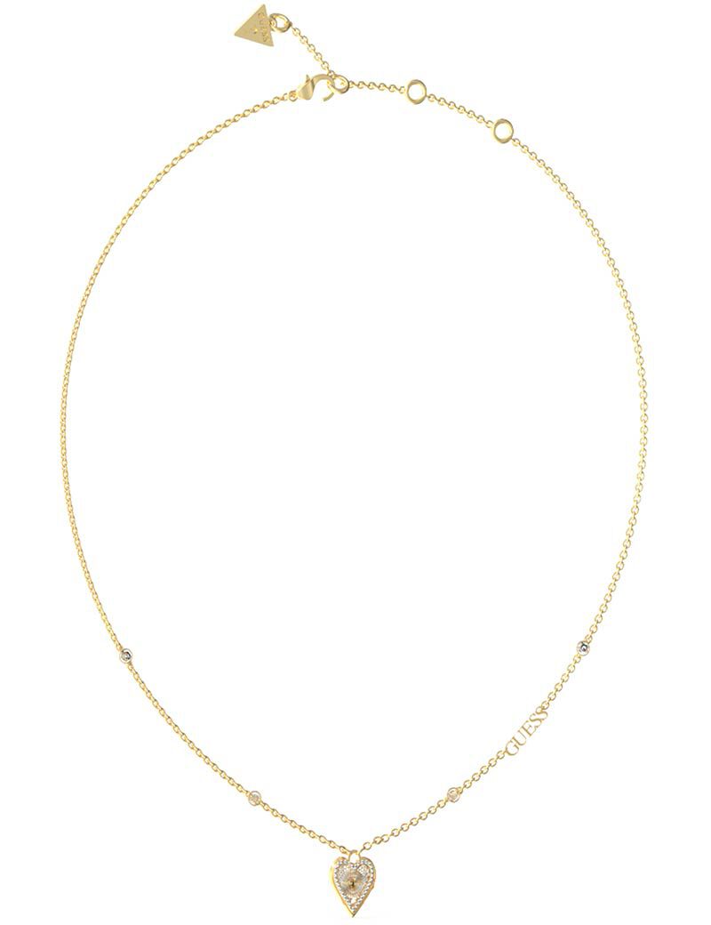 Guess gold chain necklace cheap
