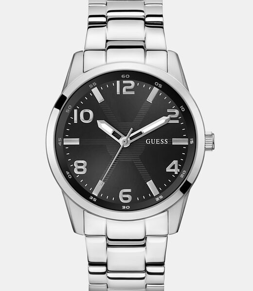 Mens Silver Tone Analog Watch