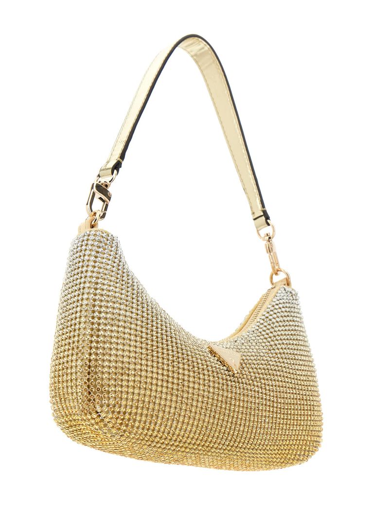 حقيبة كتف زالينا صغيرة مرصعة بأحجار الراين