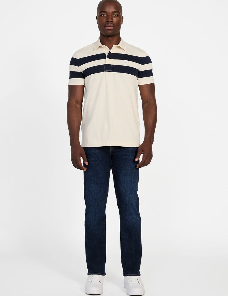 Striped polo shirt
