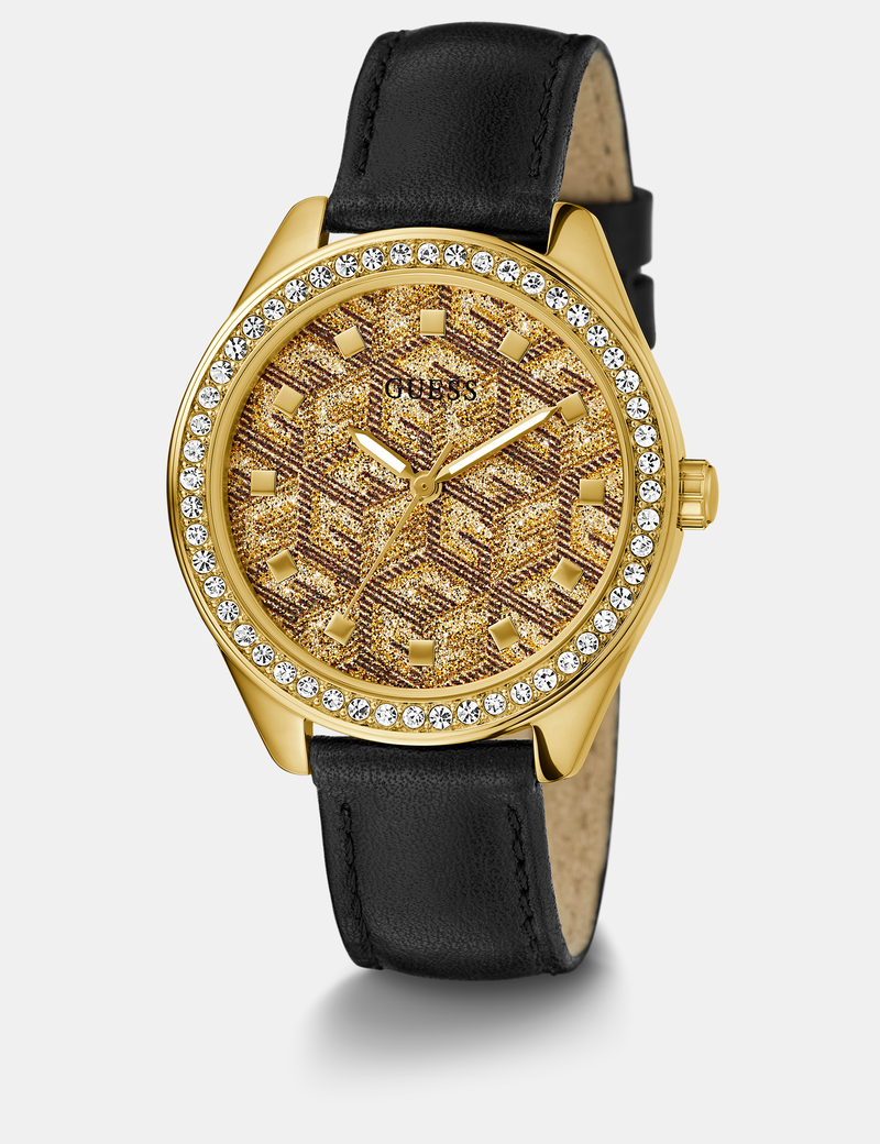 Analogue watch with G Cube logo detail