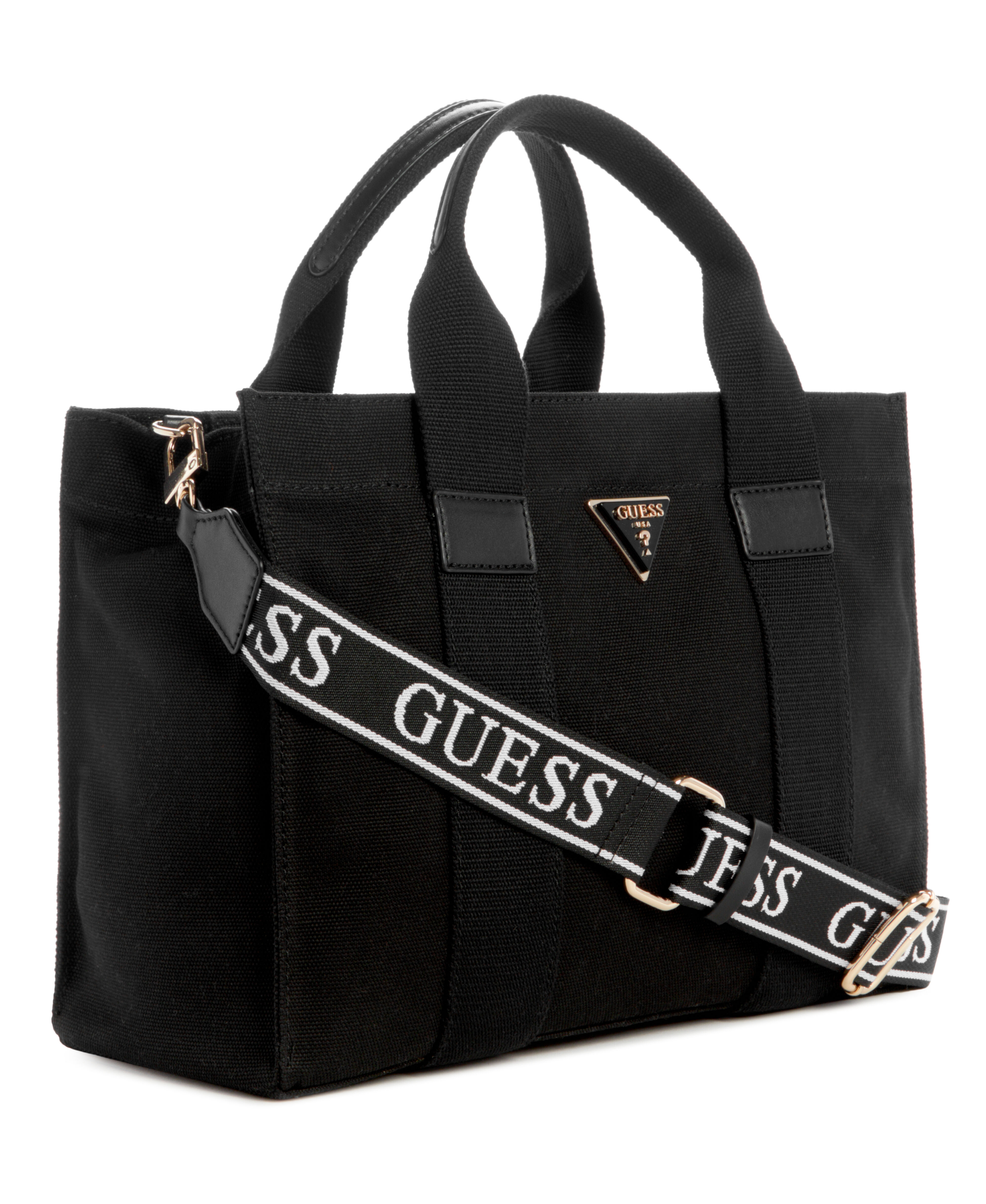 Guess canvas tote bag store