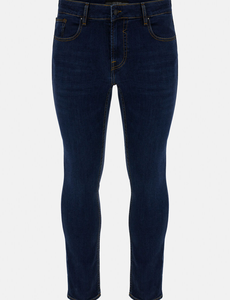 Dark Blue Tapered Jeans