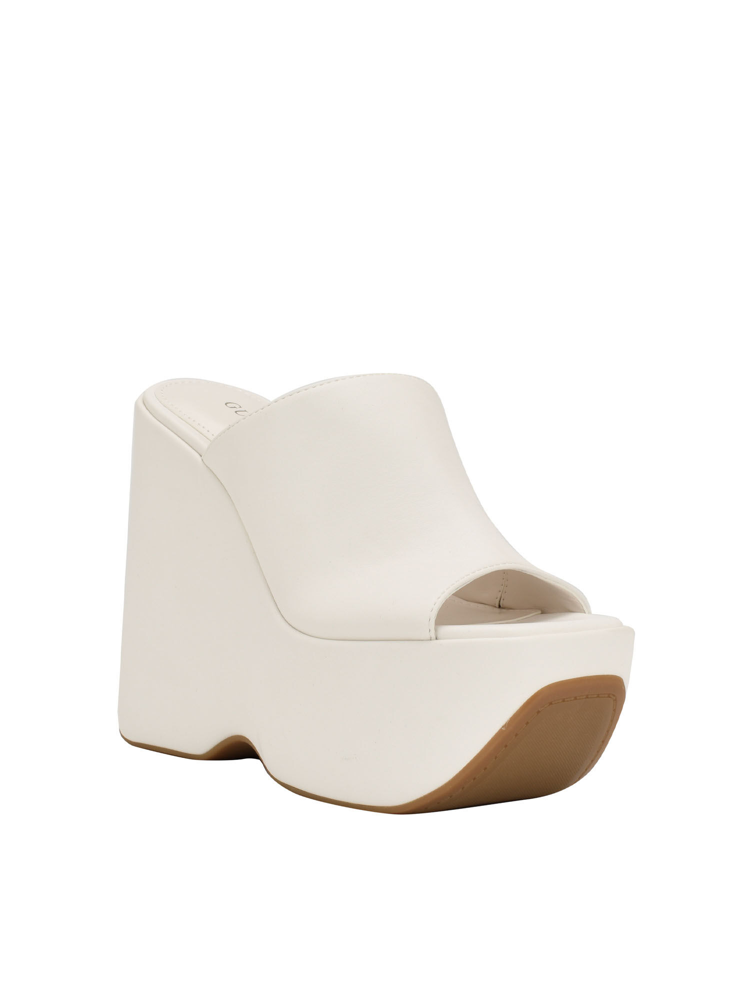 White platform hotsell wedge heels
