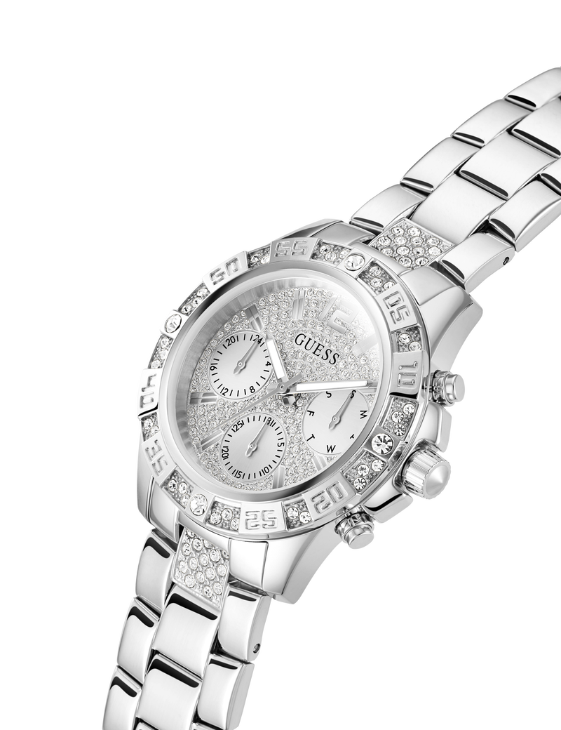 Ladies Silver Tone Multi-function Watch