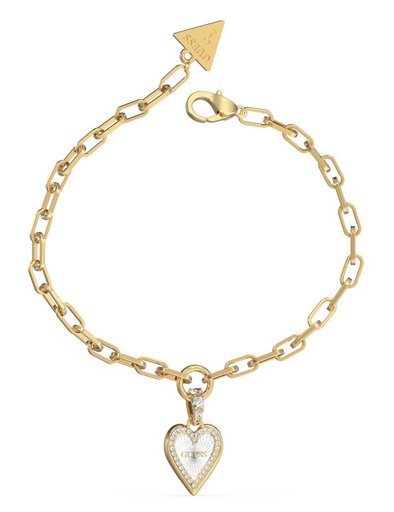 Shop GUESS Online Single Heart Paperlink Br