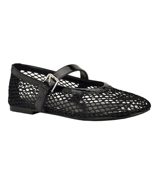 Paxey Mesh MaryJane Flat with Hook and Loop Closure