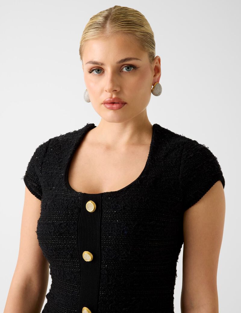 Marciano boucl&egrave; mini dress