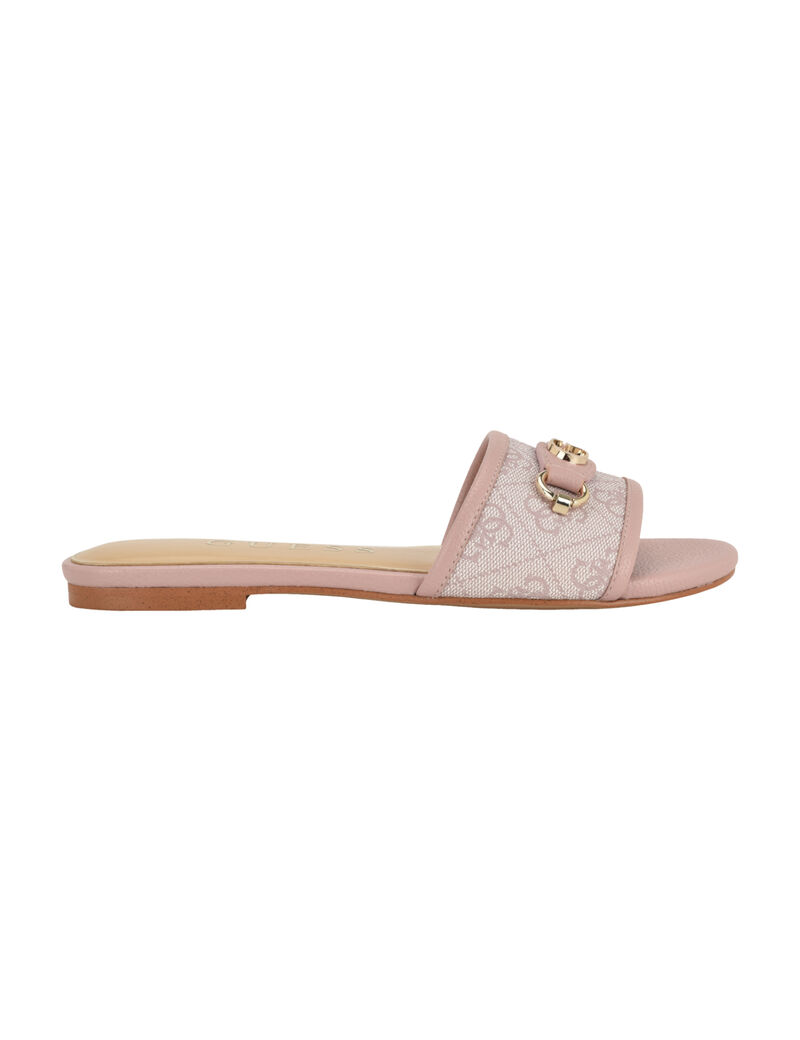 guess hammi logo slide sandals