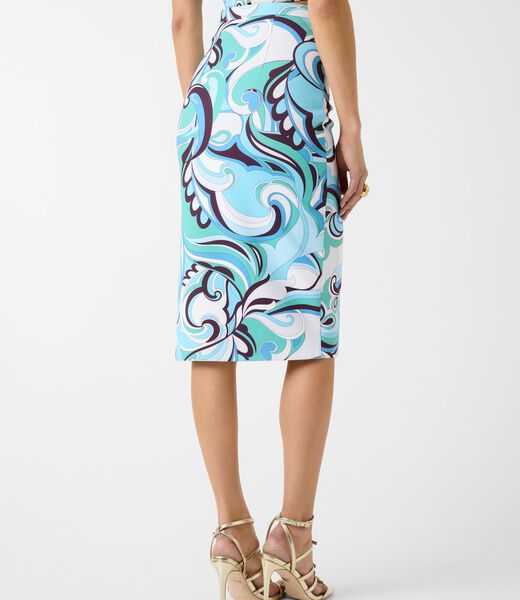 Marciano all over print midi skirt
