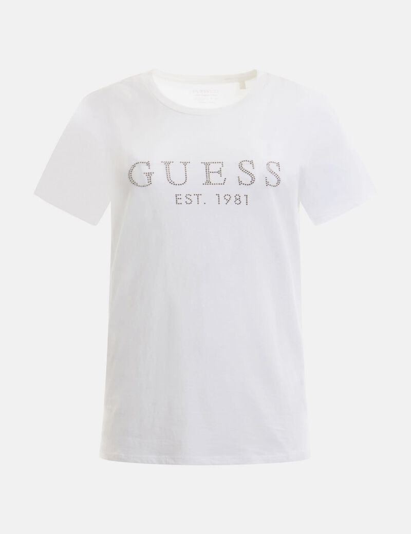 Rhinestones Front Logo T-Shirt