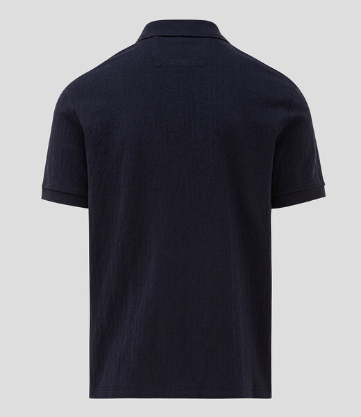 Jacquard allover polo tshirt