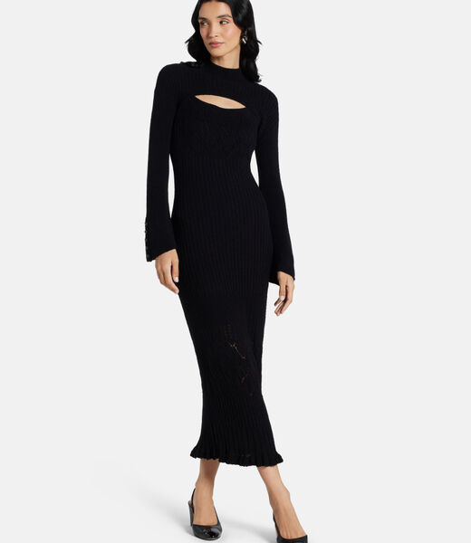 Twin-set long sweater dress