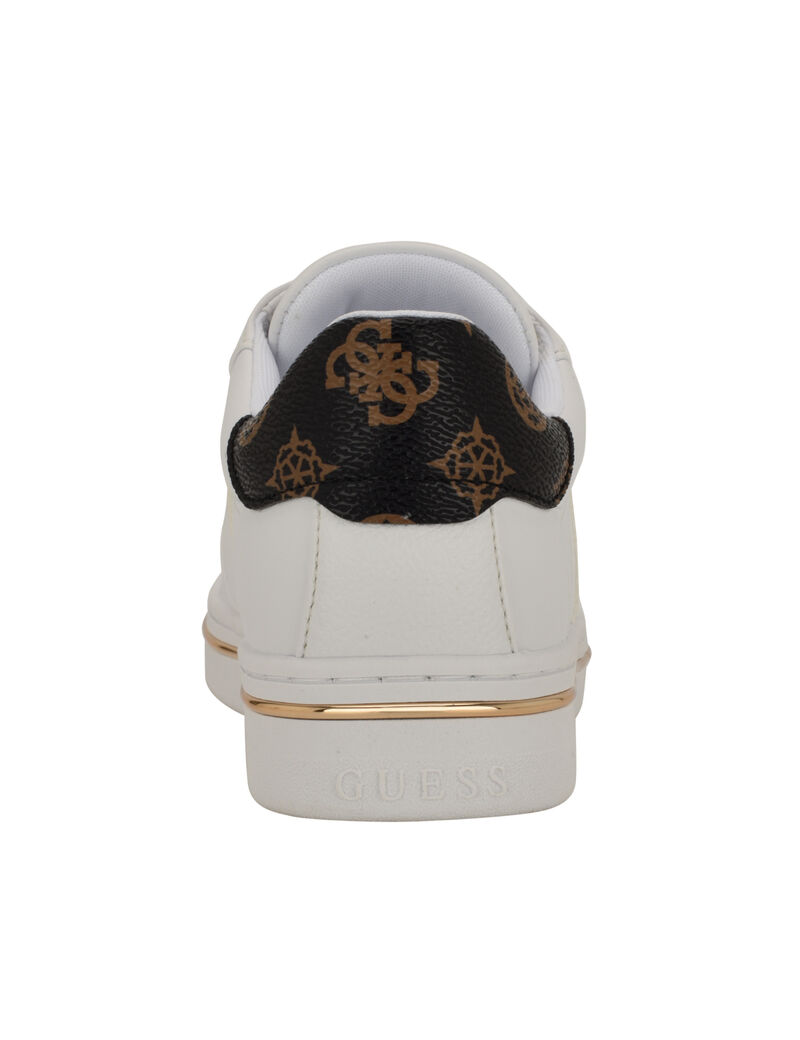 Stew Lace Up Low Profile Logo Detailed Sneaker