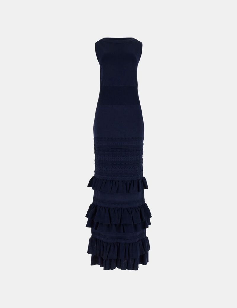 Marciano ruffle long dress