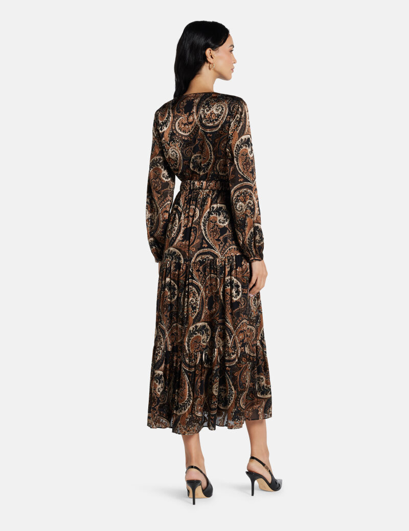 CLARISSE BELTED LONG DRESS