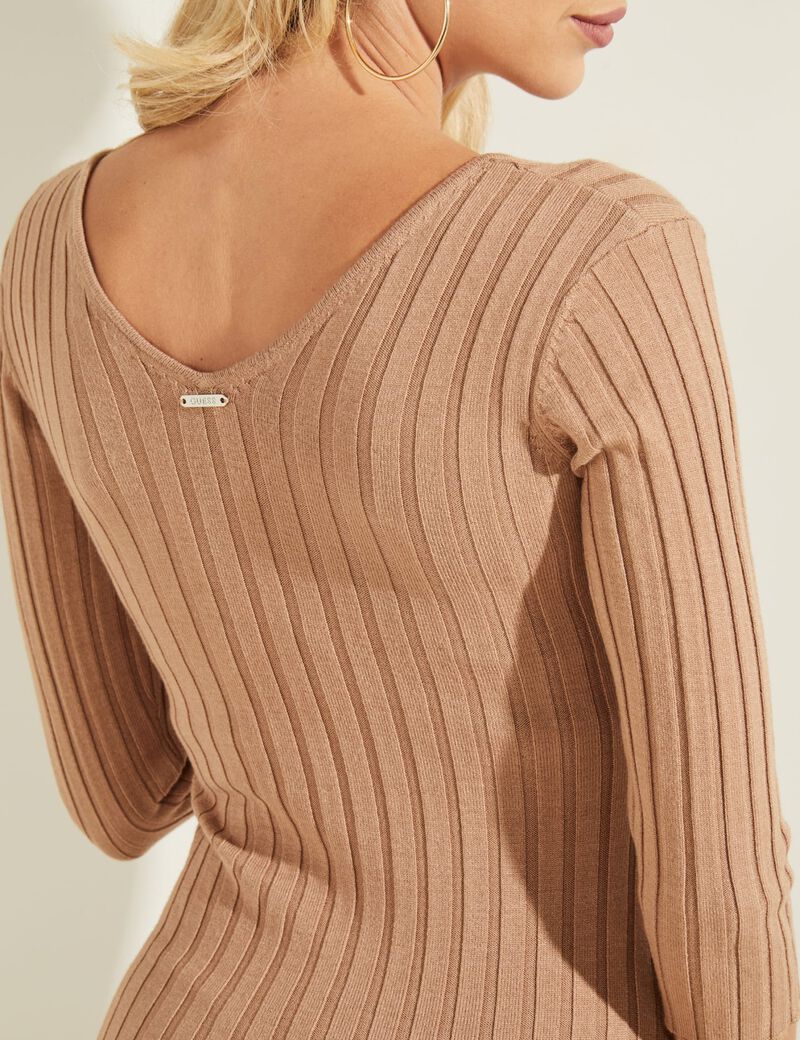 Close-Fitting Knit Dress