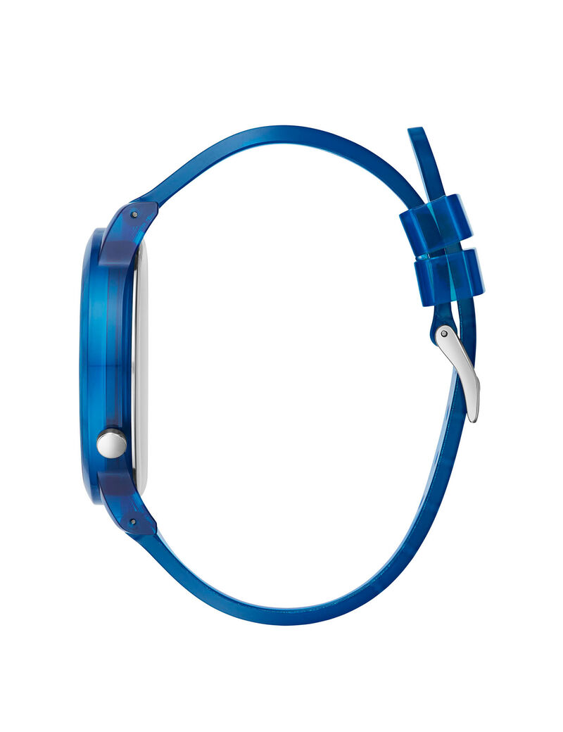 ساعة يد باللونين الأزرق والأبيض للأطفال