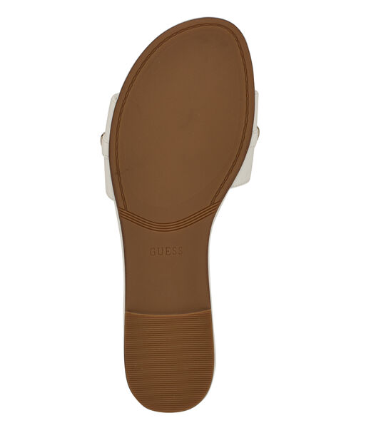 Tasam logo slide flat sandal