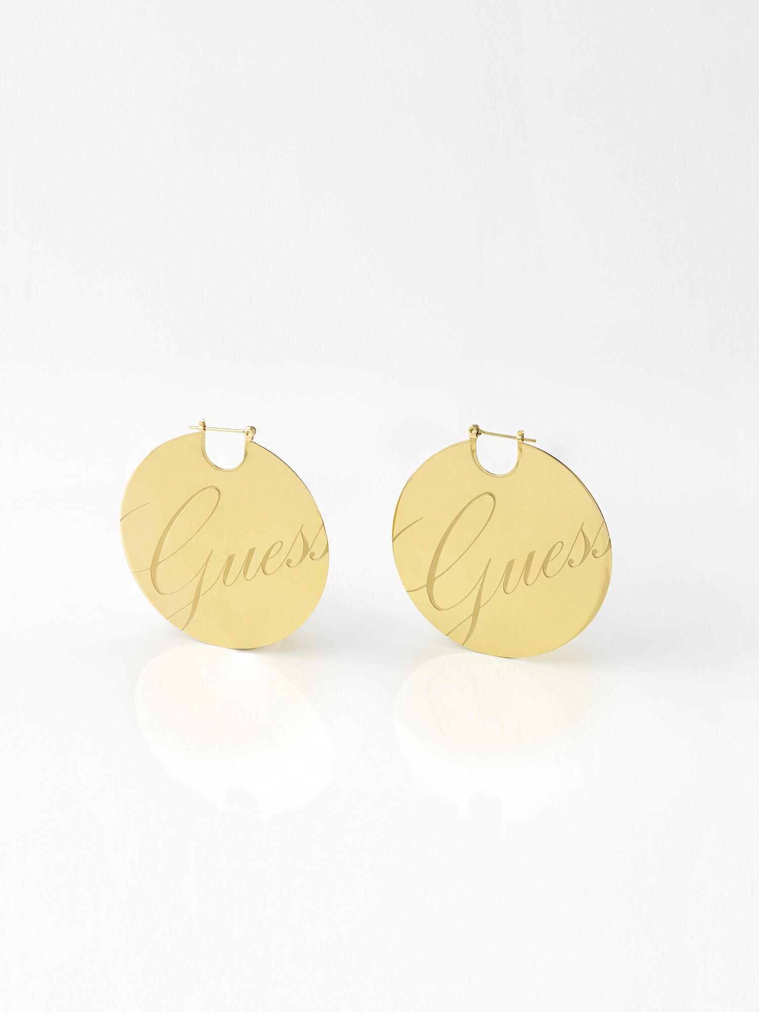 Guess gold earrings sale