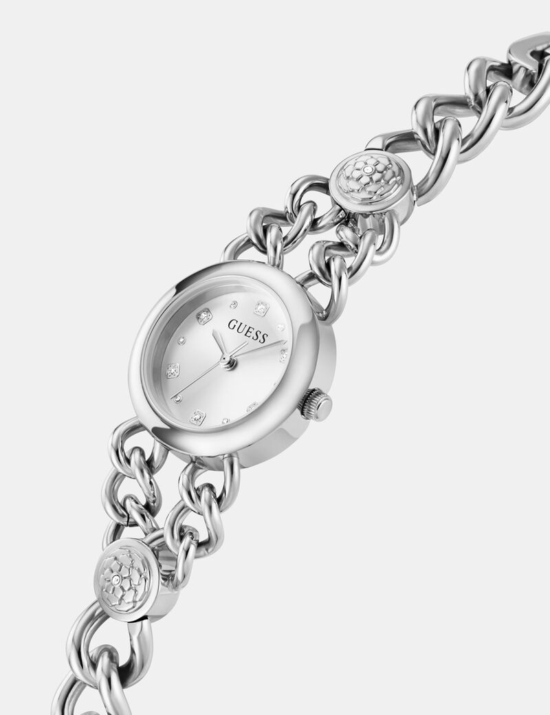 Ladies Silver Tone Analog Watch