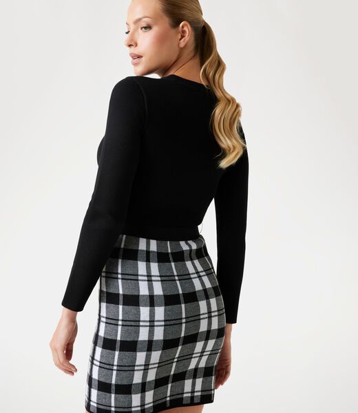 Wool-blend mini dress