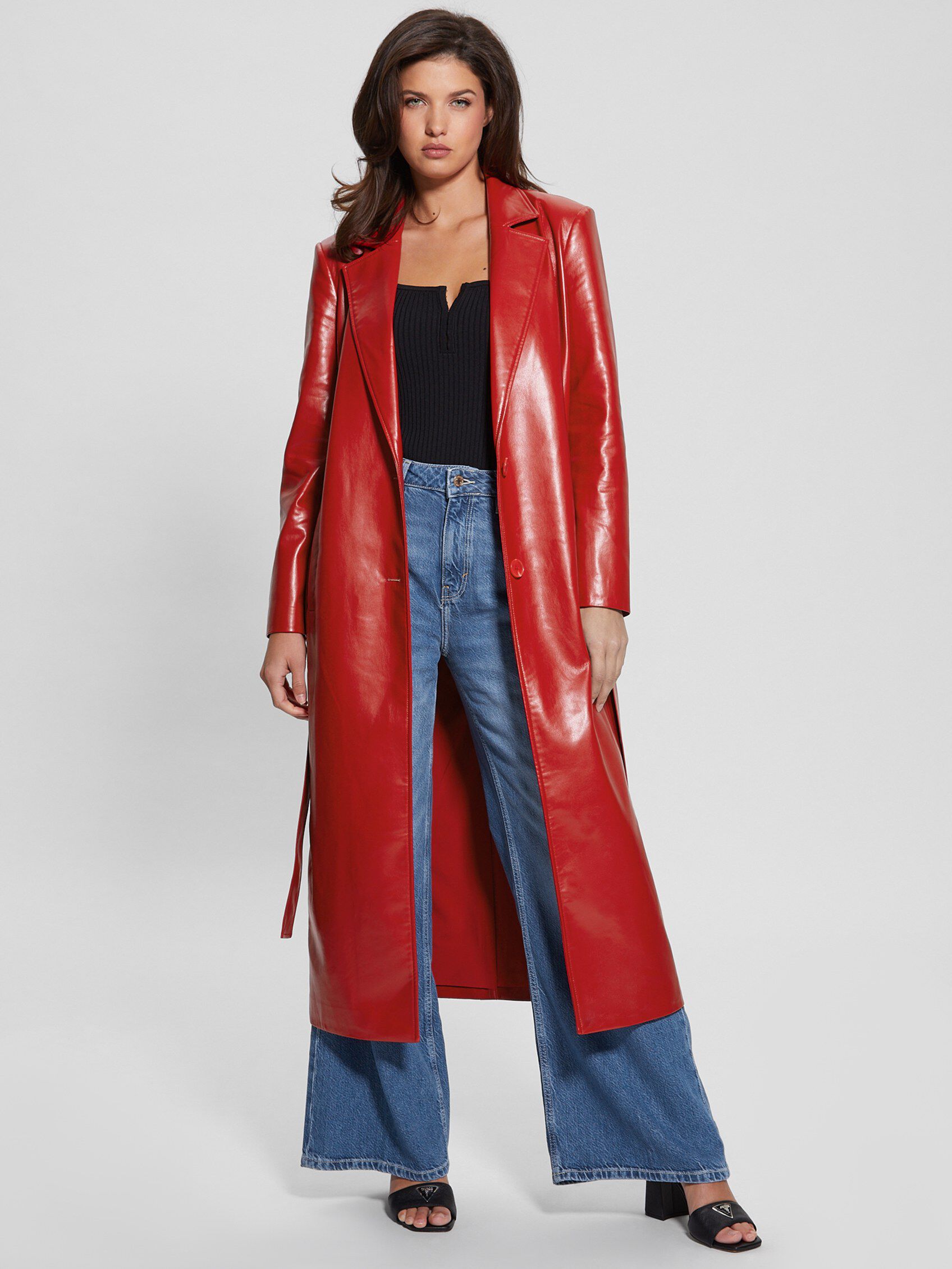 Guess leather coat 2025