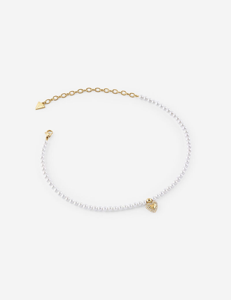 12-16" pave heart chocker