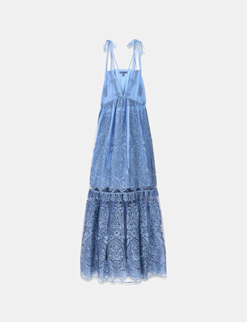 Embroidered maxi dress