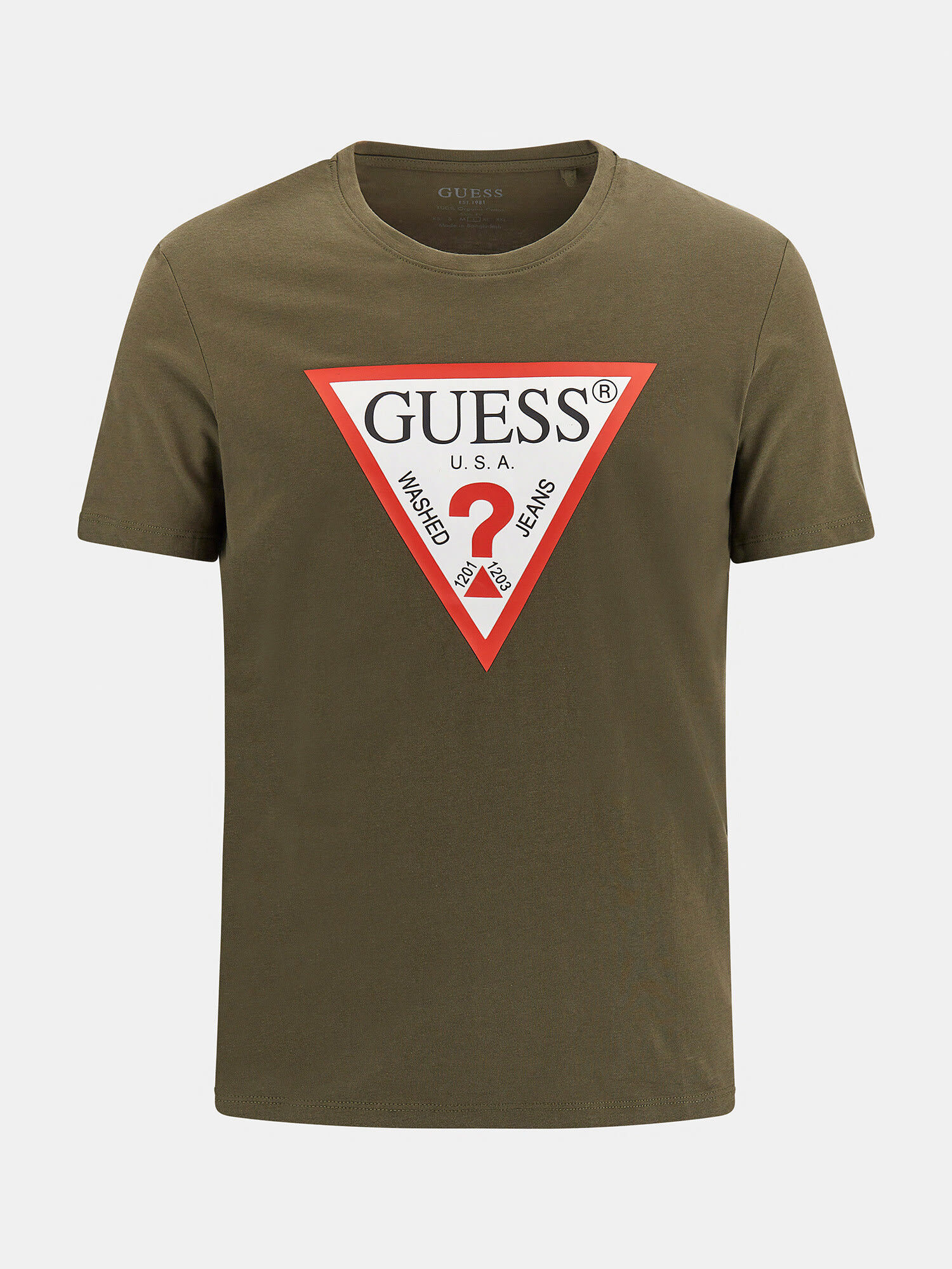 Shop GUESS Online Triangle Logo T Shirt