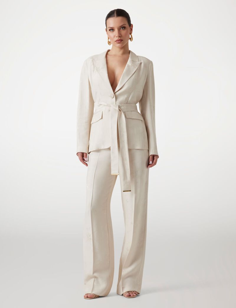 Marciano jacquard belted blazer