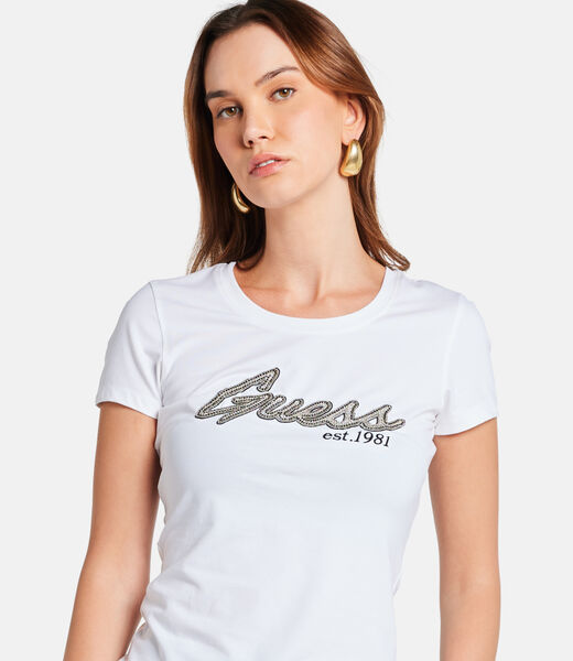 Rhinestones logo T-shirt