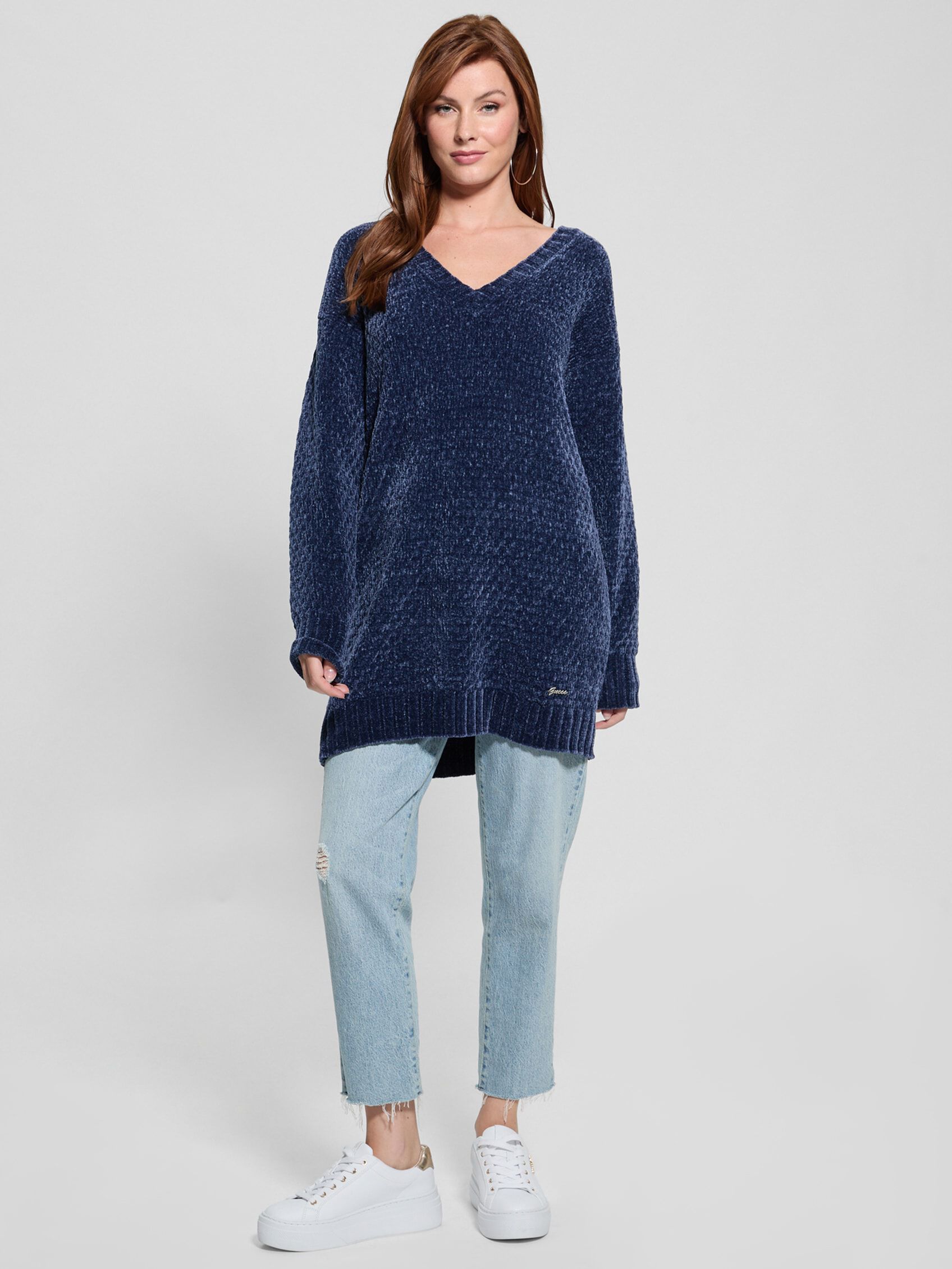 Guess blue sweater shop