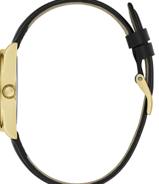 Ladies Black Gold Tone Analog Watch