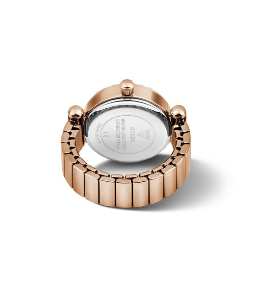 Ladies Rose Gold Tone Round Analog Watch