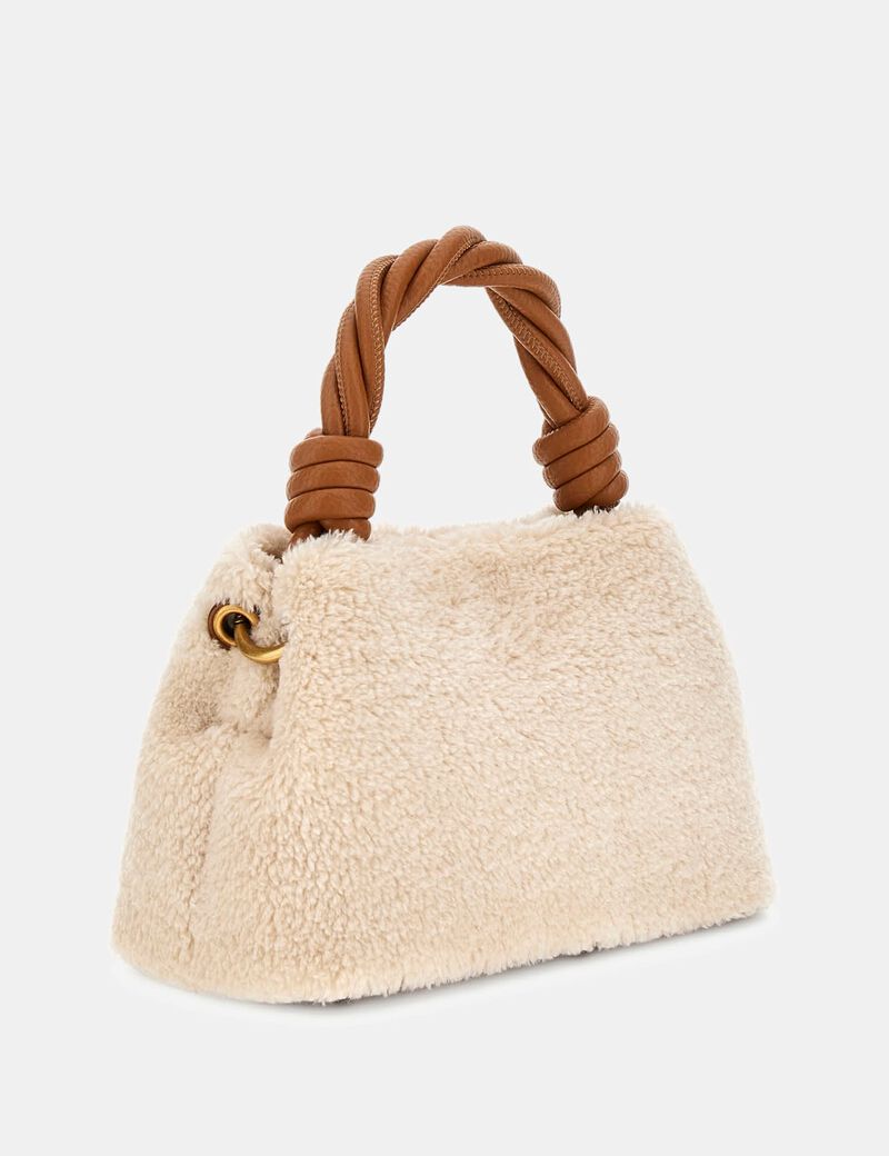 Shaida faux fur mini handbag