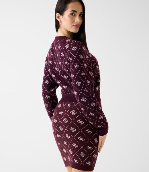 4G logo wool blend cardigan