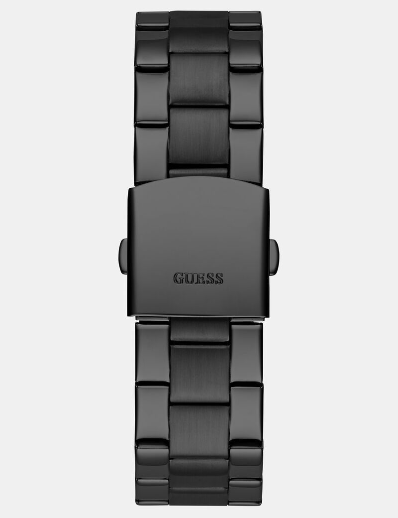 guess mens black analog watch