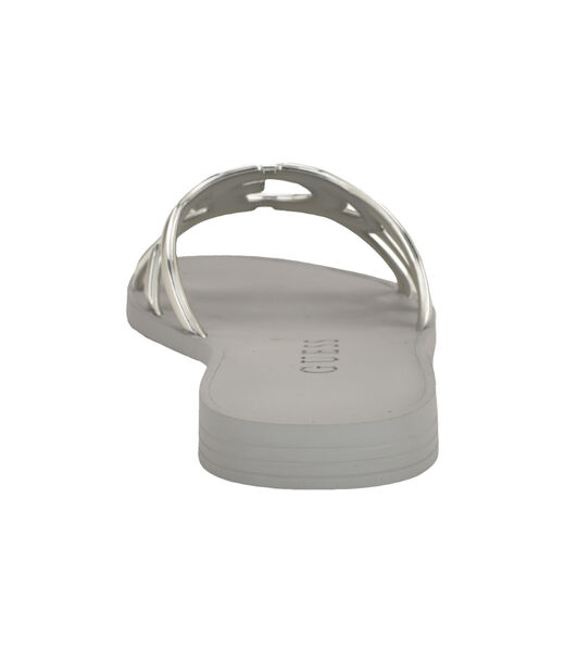 Elyho Jellie Logo Cutout Flat Sandals