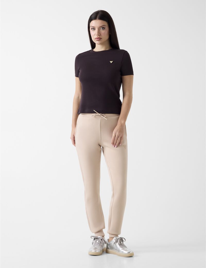 Triangle logo stretch t-shirt