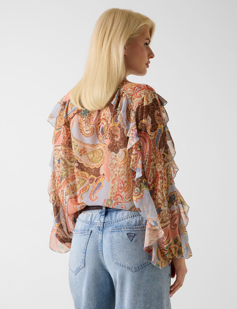 Paisley print blouse&nbsp;