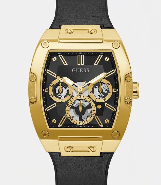 Multi-function genuine leather watch