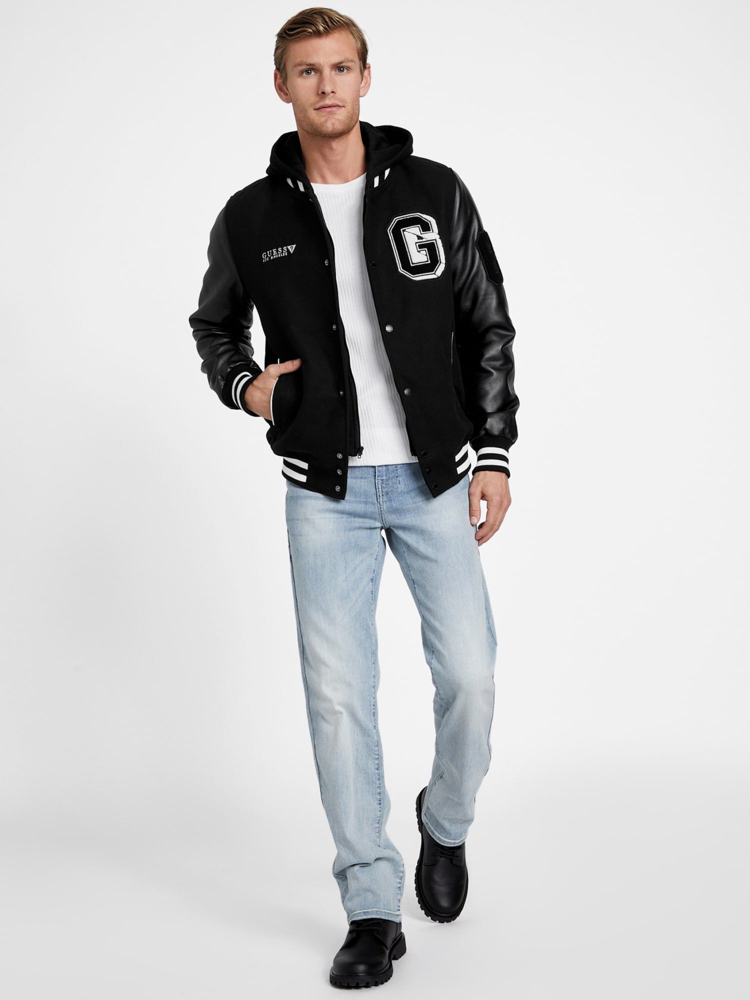 Shop GUESS Online Varsity Jacket